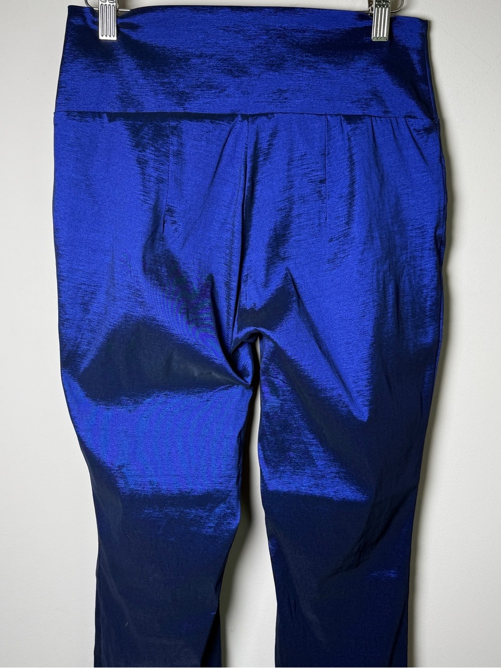 Bitte Kai Rand Pants Cobalt Blue Textured High-Waisted Danish Designer XS Scandi - Picture 5 of 10